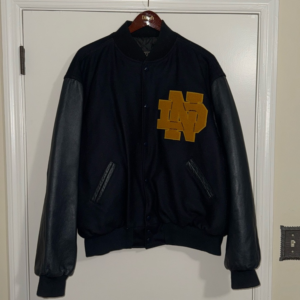Notre Dame Monogram Letterman Jacket